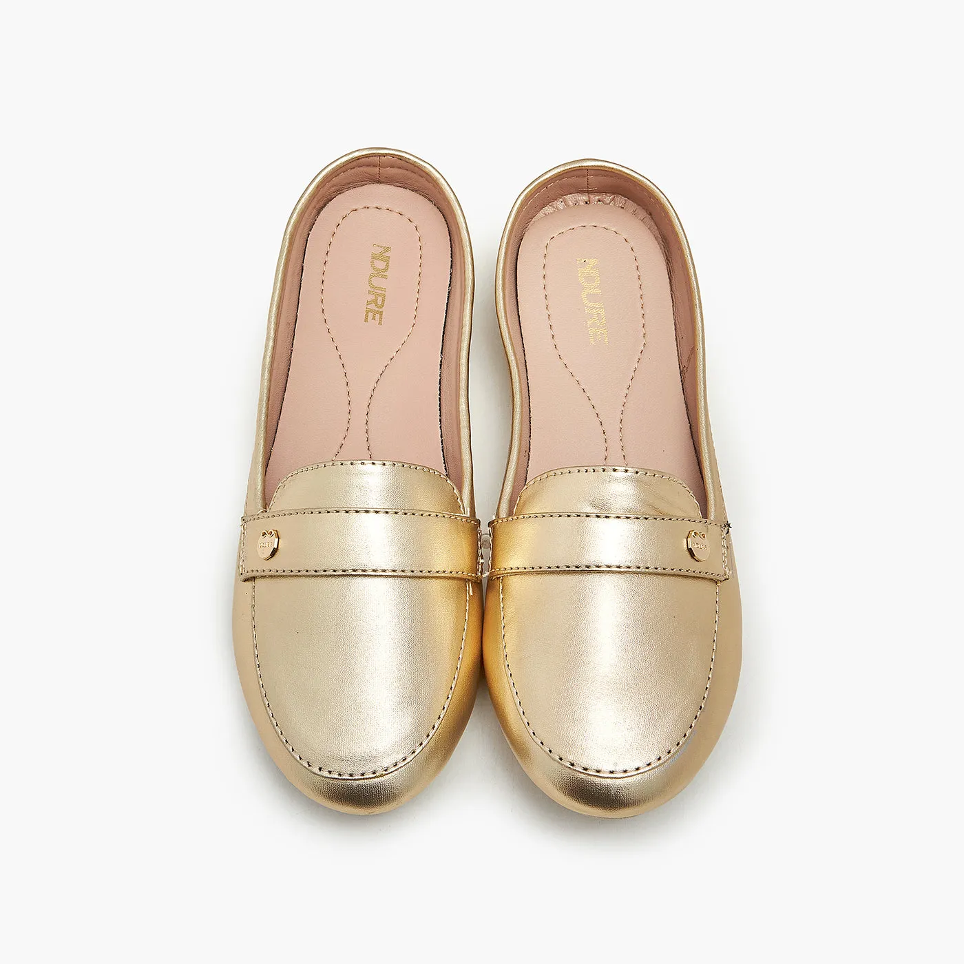 Metallic Mules