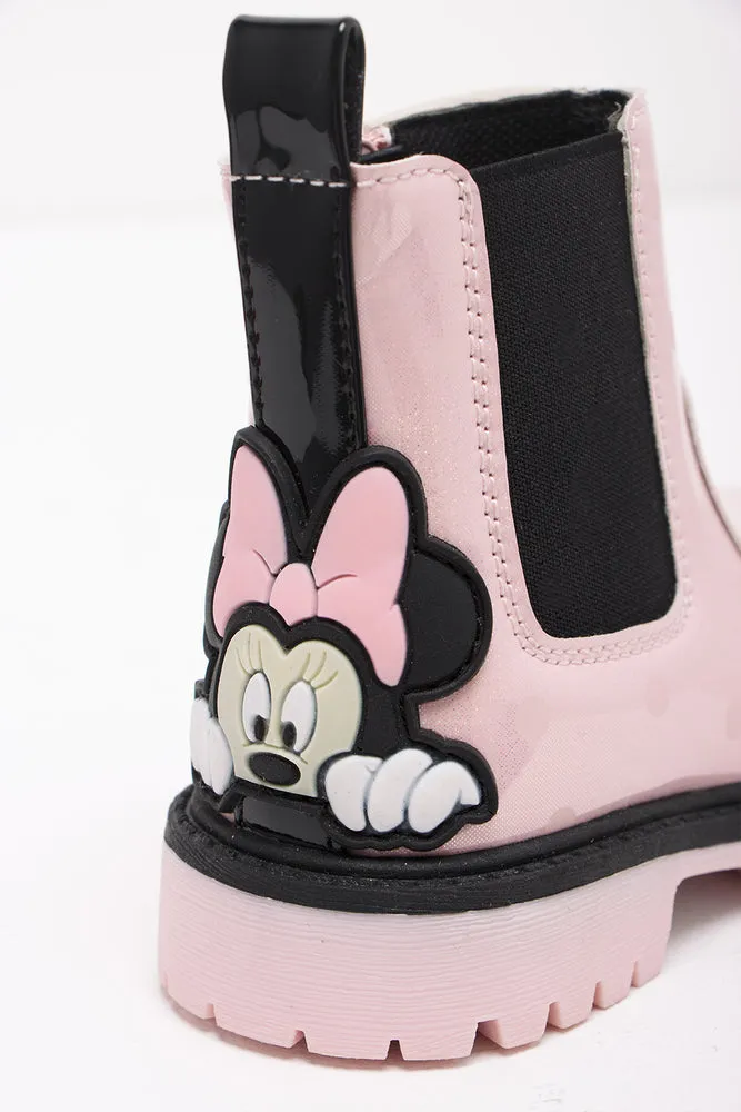 Minnie Mouse Chelsea Boot Pink