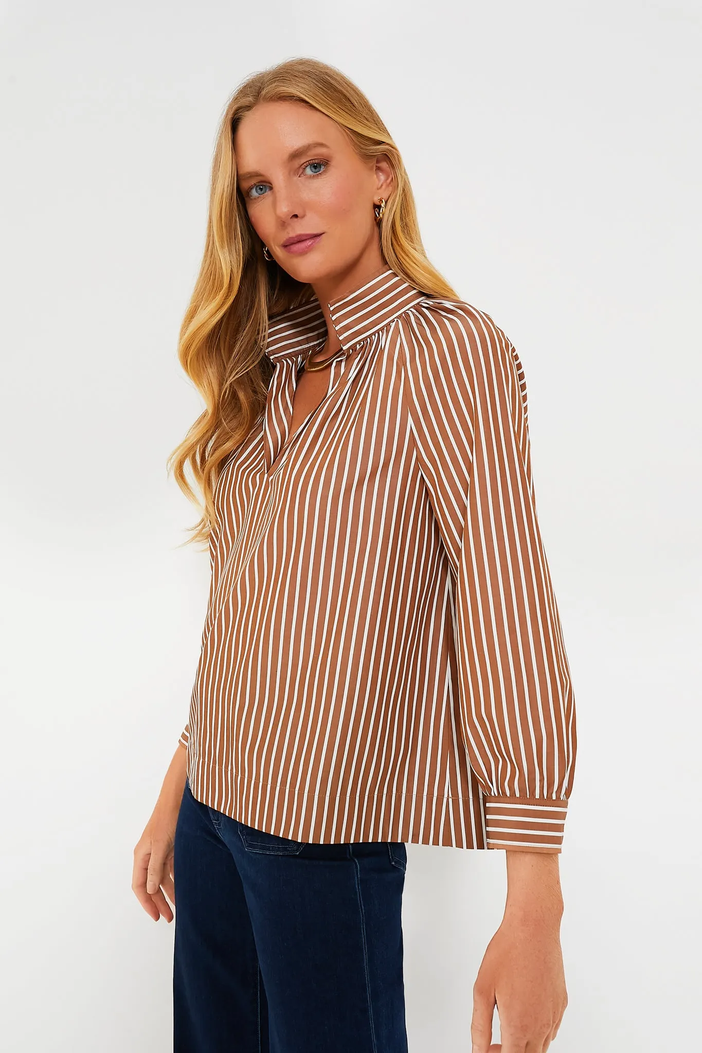 Mocha Stripe Emy Top