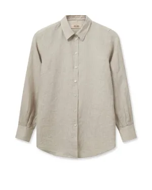 Mos Mosh Karli Linen Shirt - Cement