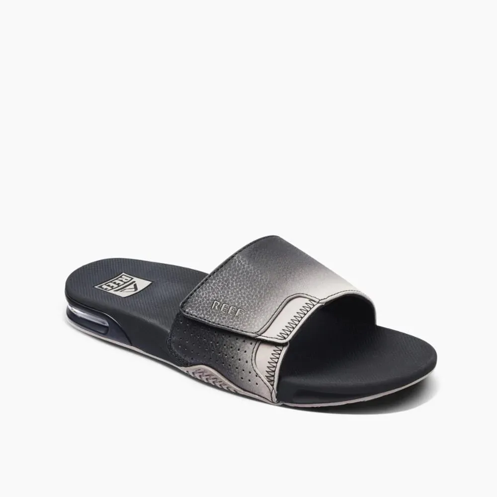 REEF Fanning Slide Sandals Black/Taupe Fade