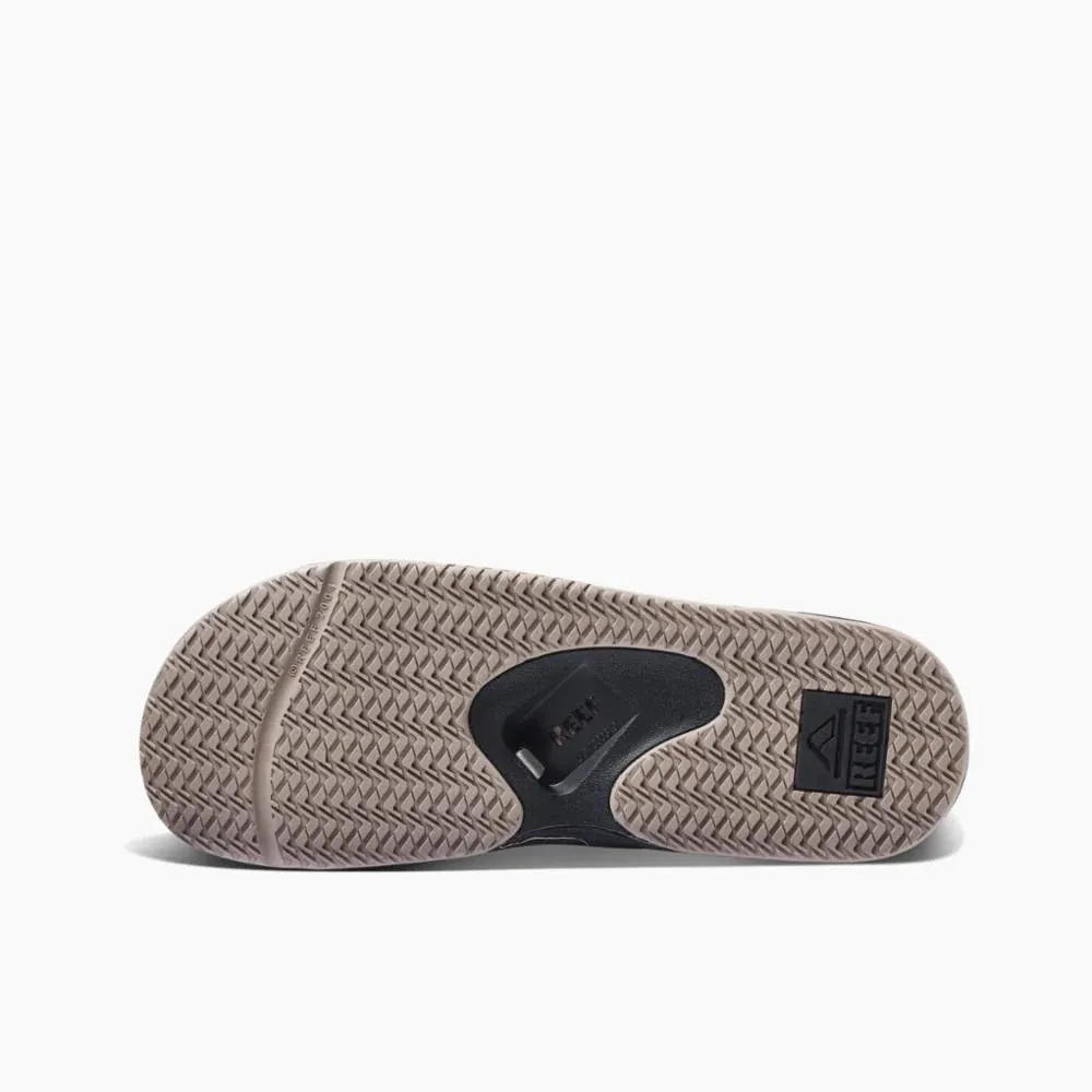 REEF Fanning Slide Sandals Black/Taupe Fade