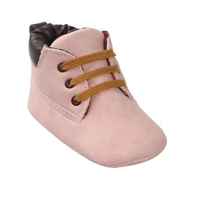 Romirus Winter PU Outdoor suede Leather Baby moccasins Shoes infant anti-slip first walker soft soled Newborn Baby boy Boots