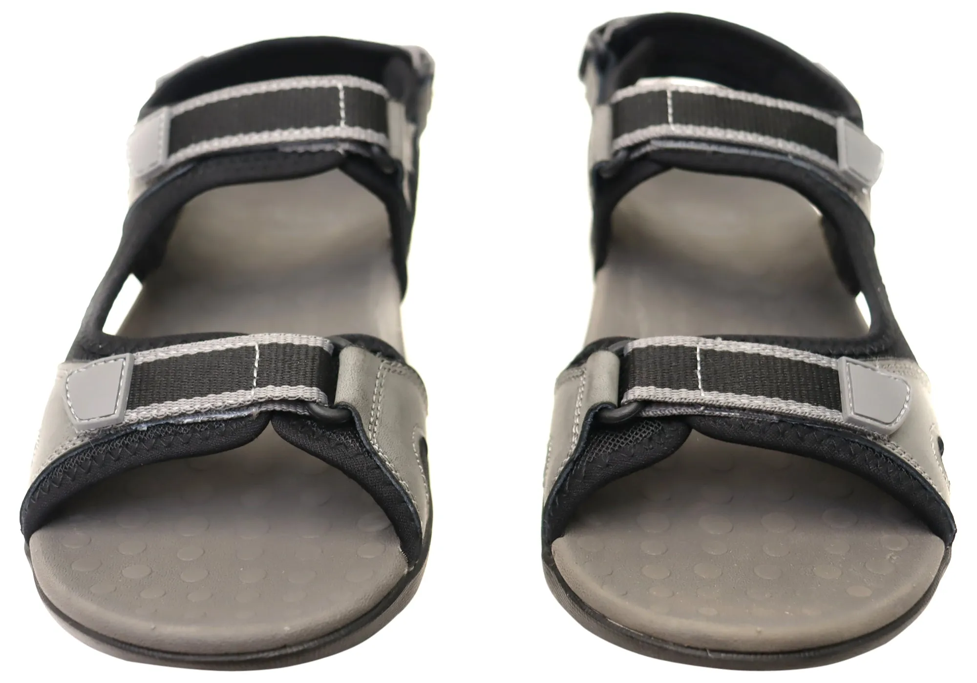 Scholl Orthaheel Bribie Womens Leather Adjustable Supportive Sandals