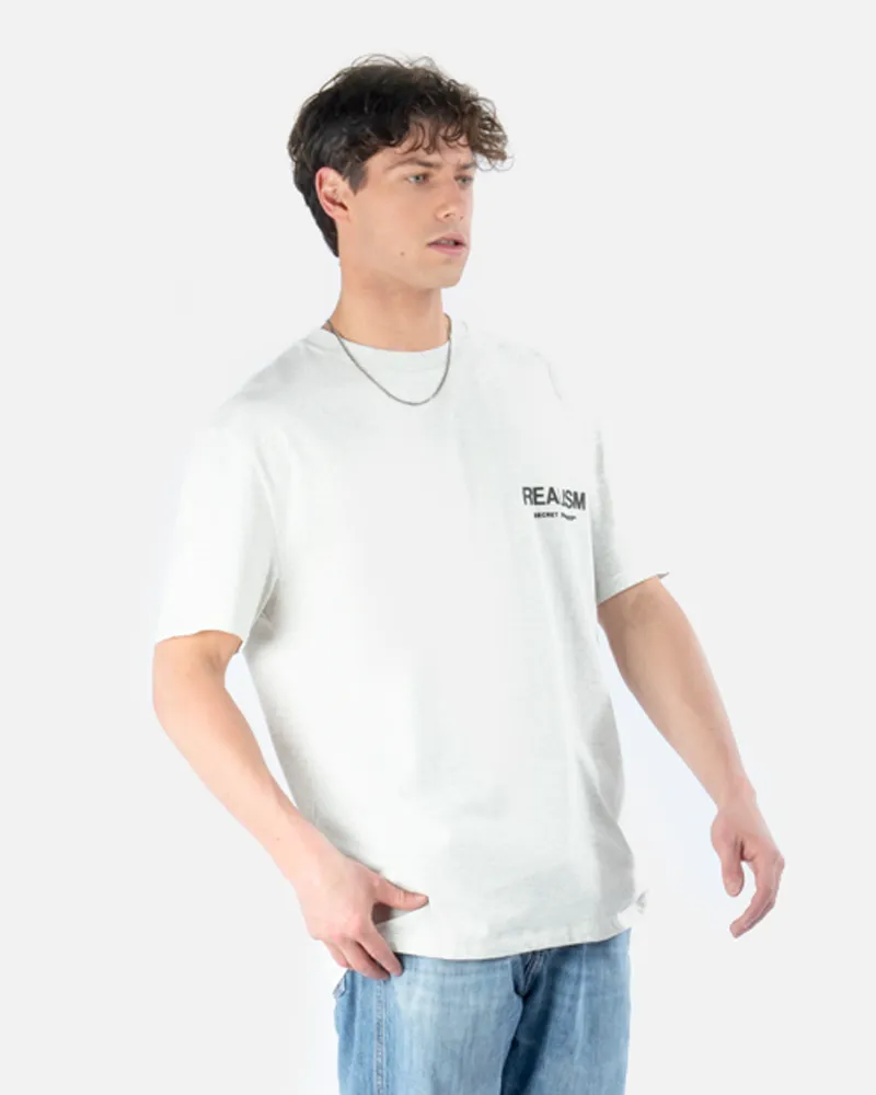 SSS REALISM BACK LOGO TEE OATMEAL