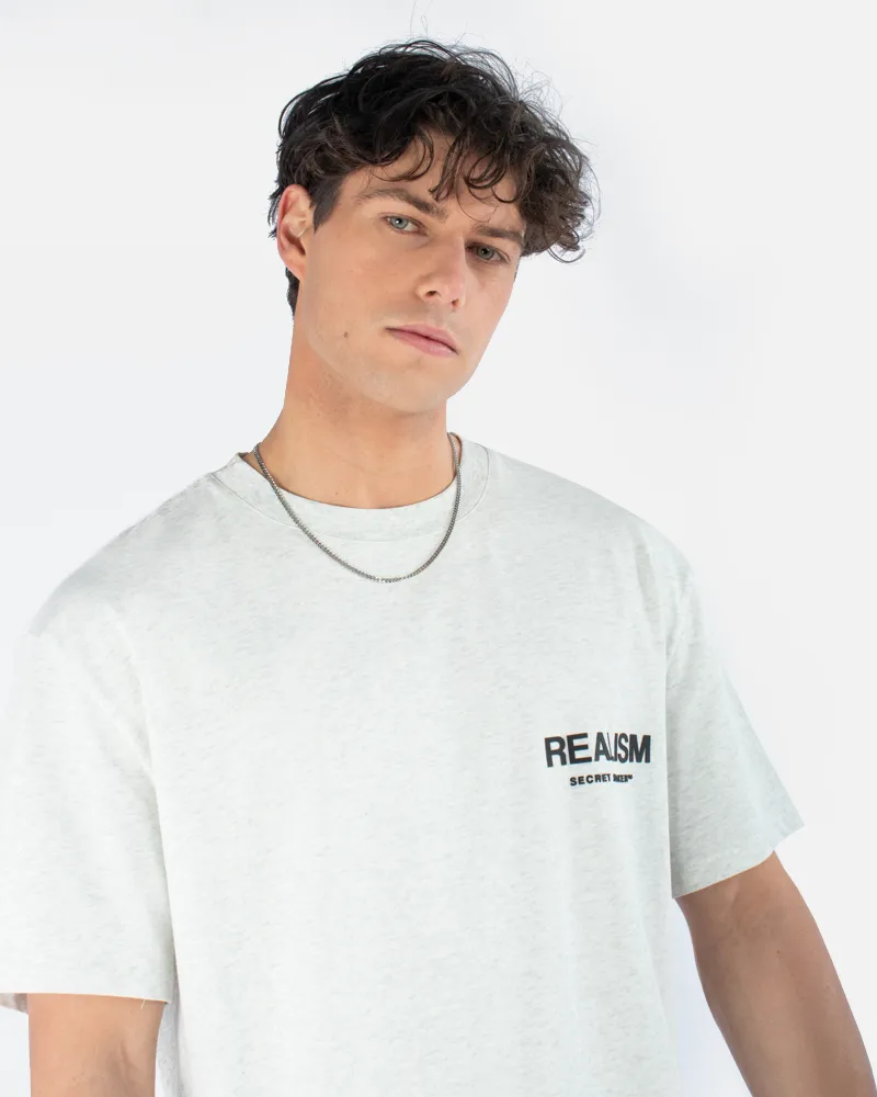 SSS REALISM BACK LOGO TEE OATMEAL