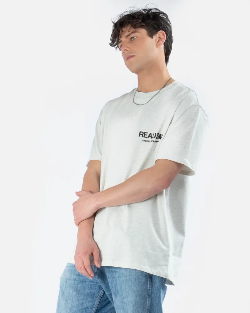 SSS REALISM BACK LOGO TEE OATMEAL