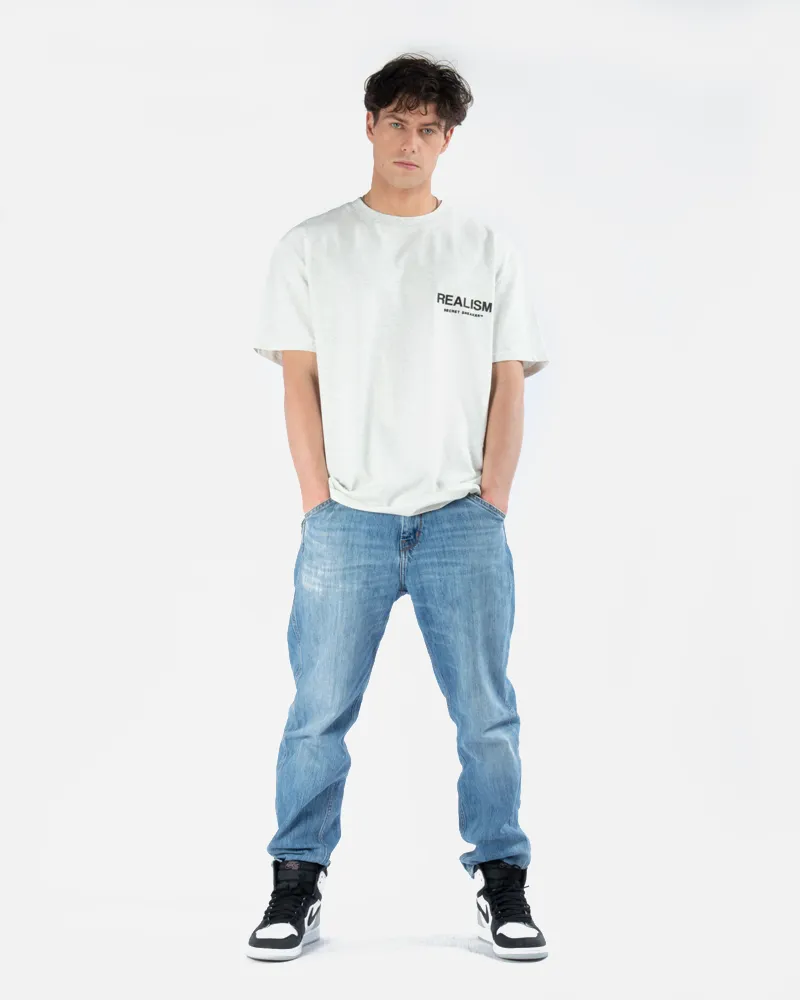 SSS REALISM BACK LOGO TEE OATMEAL