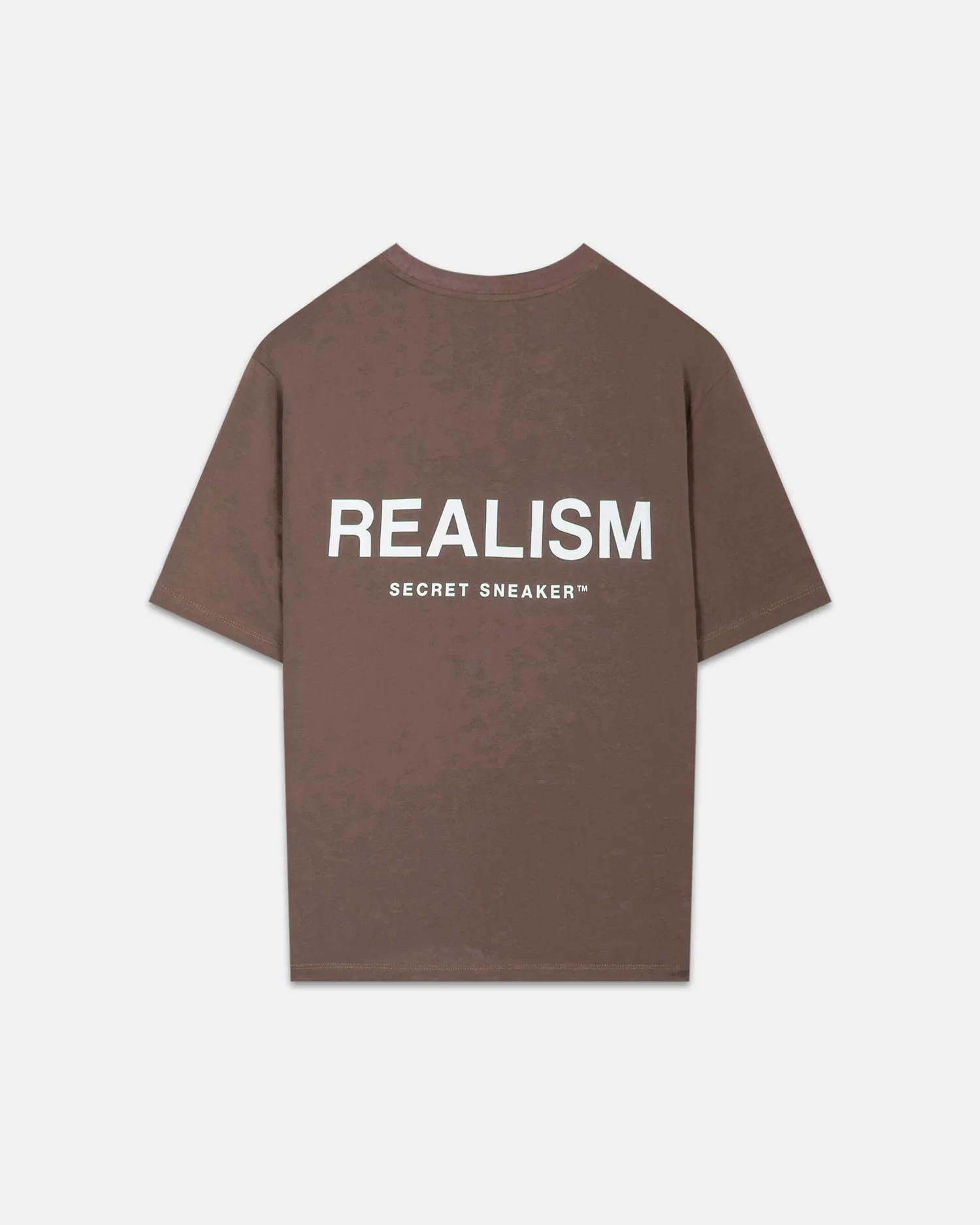 SSS REALISM BACK LOGO TEE SEPIA BROWN