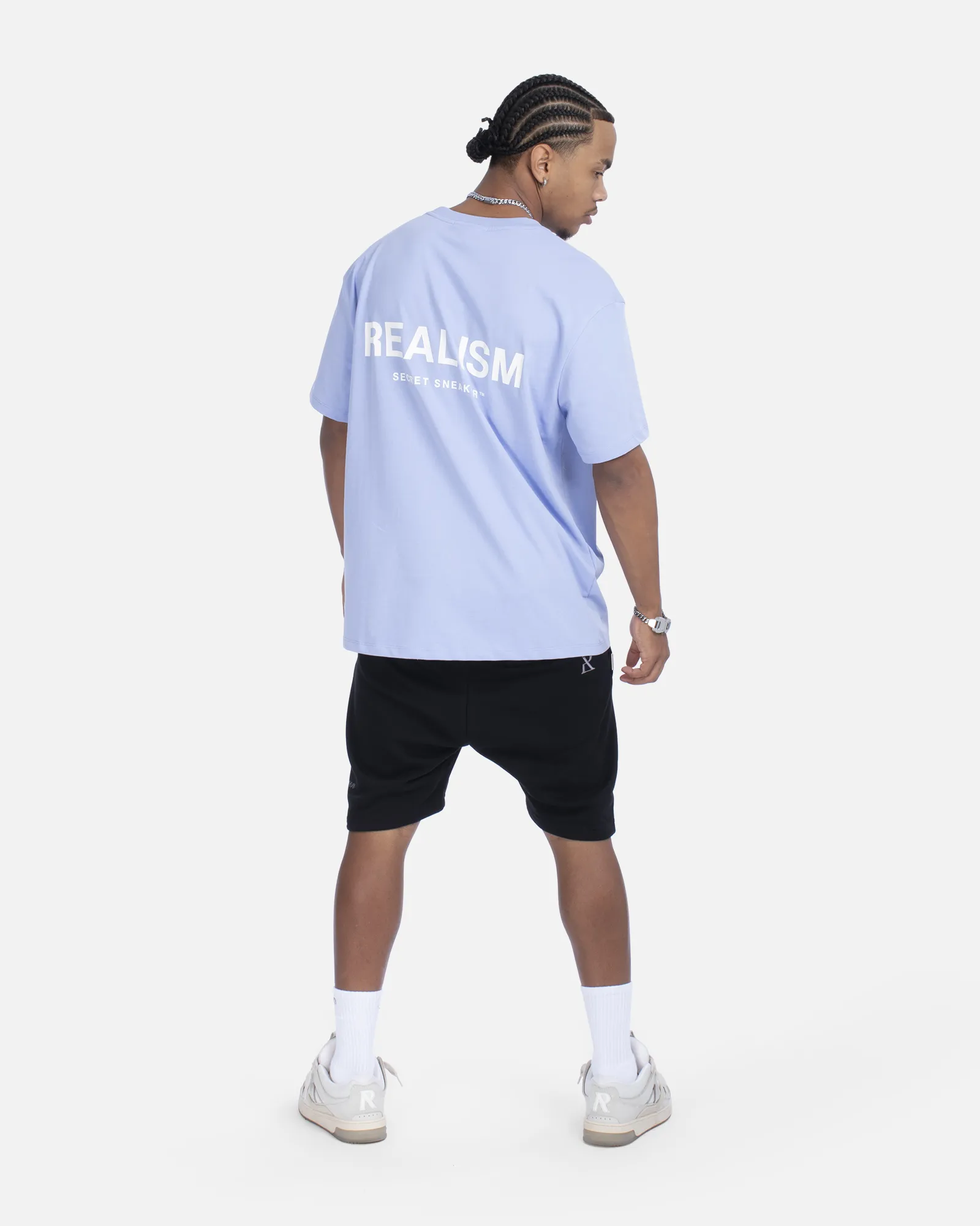 SSS REALISM BACK LOGO TEE SKY PURPLE