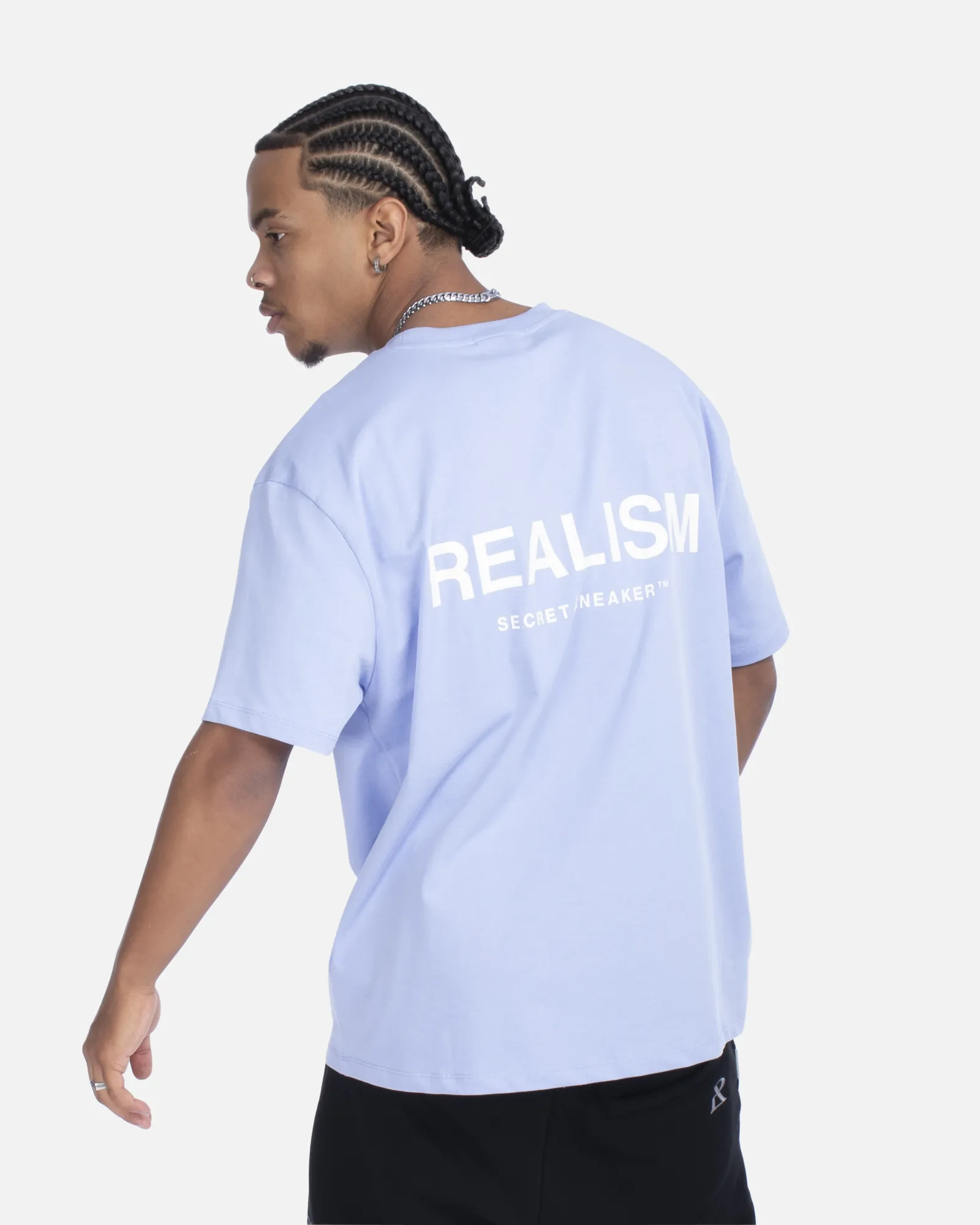 SSS REALISM BACK LOGO TEE SKY PURPLE