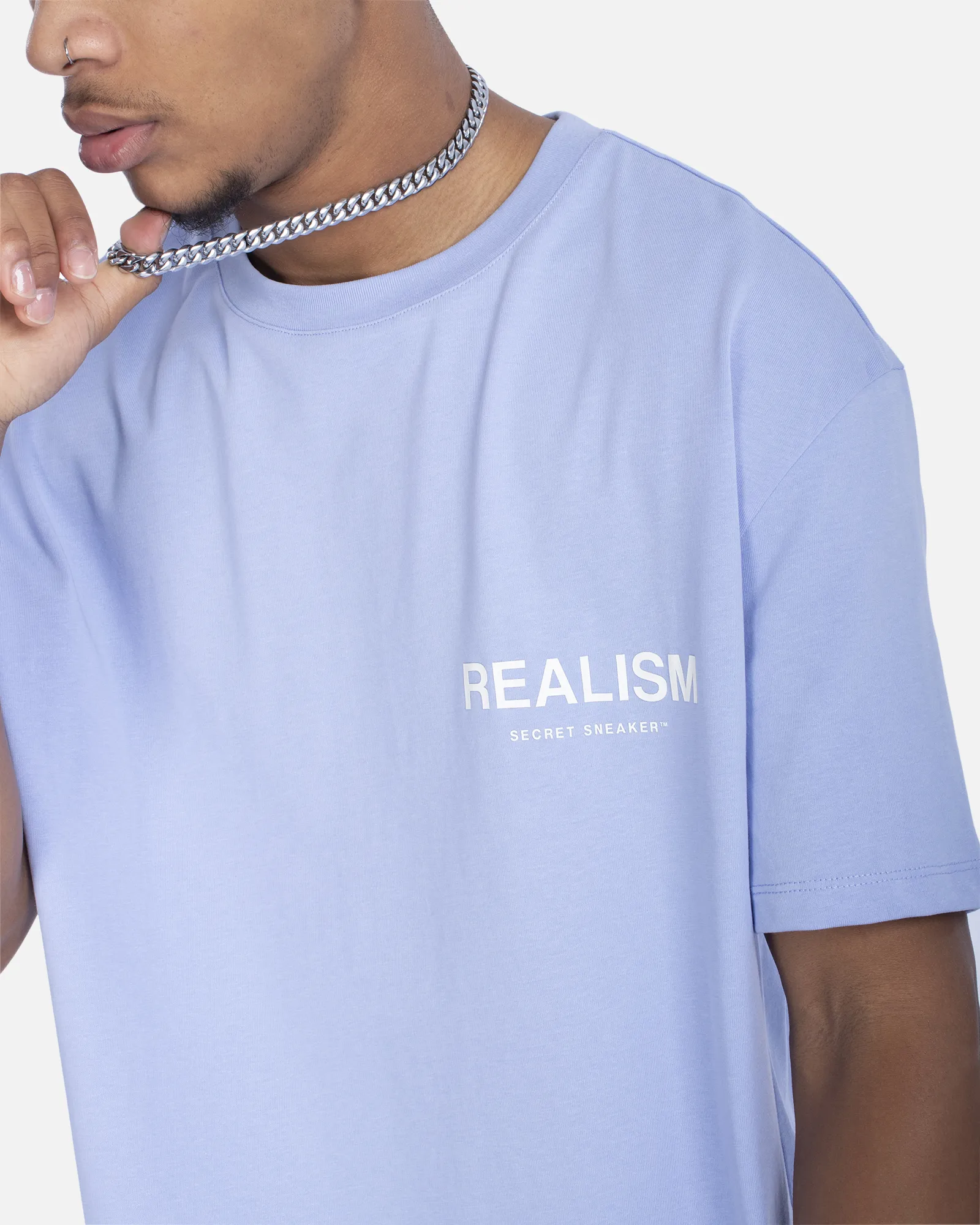 SSS REALISM BACK LOGO TEE SKY PURPLE