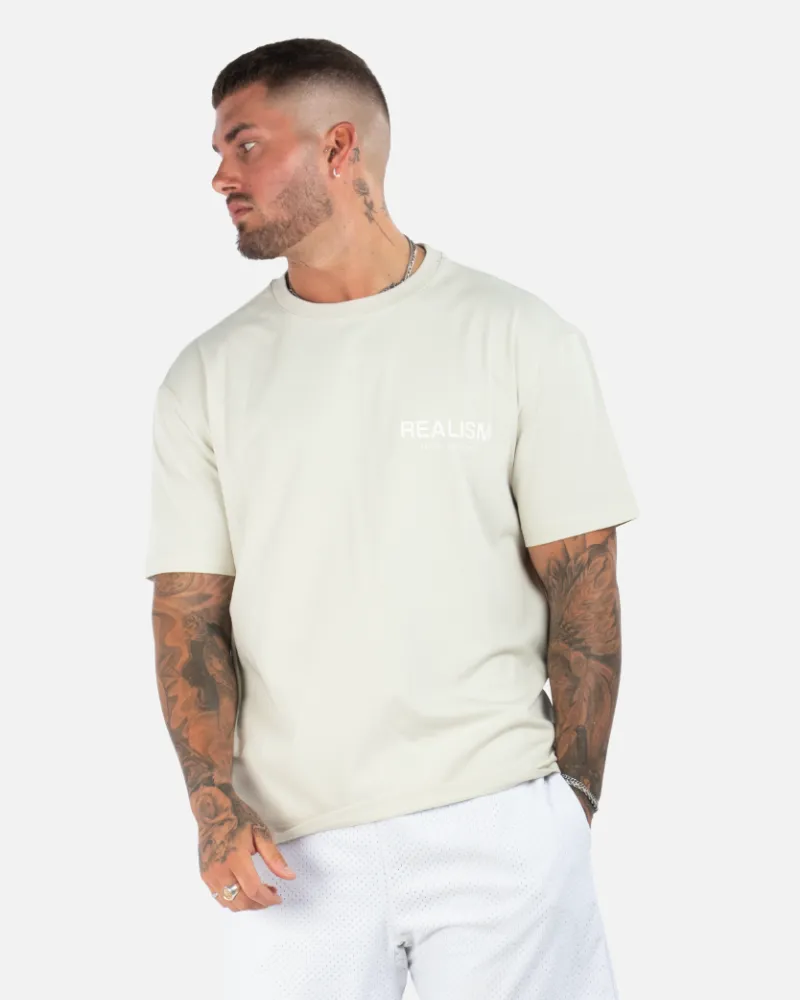 SSS REALISM BACK LOGO TEE WHEAT