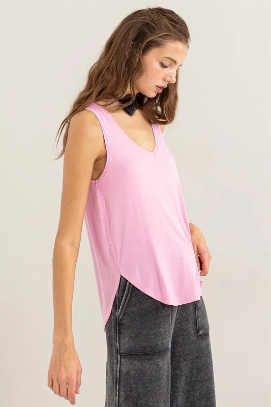 Super Soft V Neck Tank Top