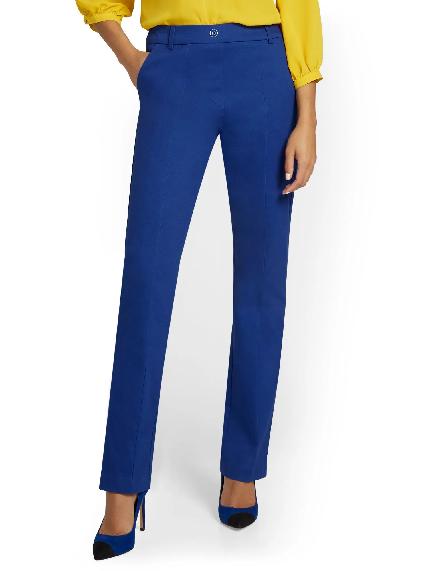 Tall High-Waisted Straight-Leg Pant - NY&Chic Collection