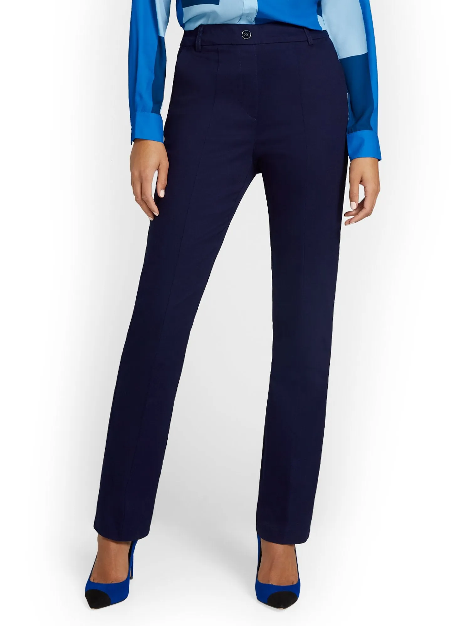 Tall High-Waisted Straight-Leg Pant - NY&Chic Collection