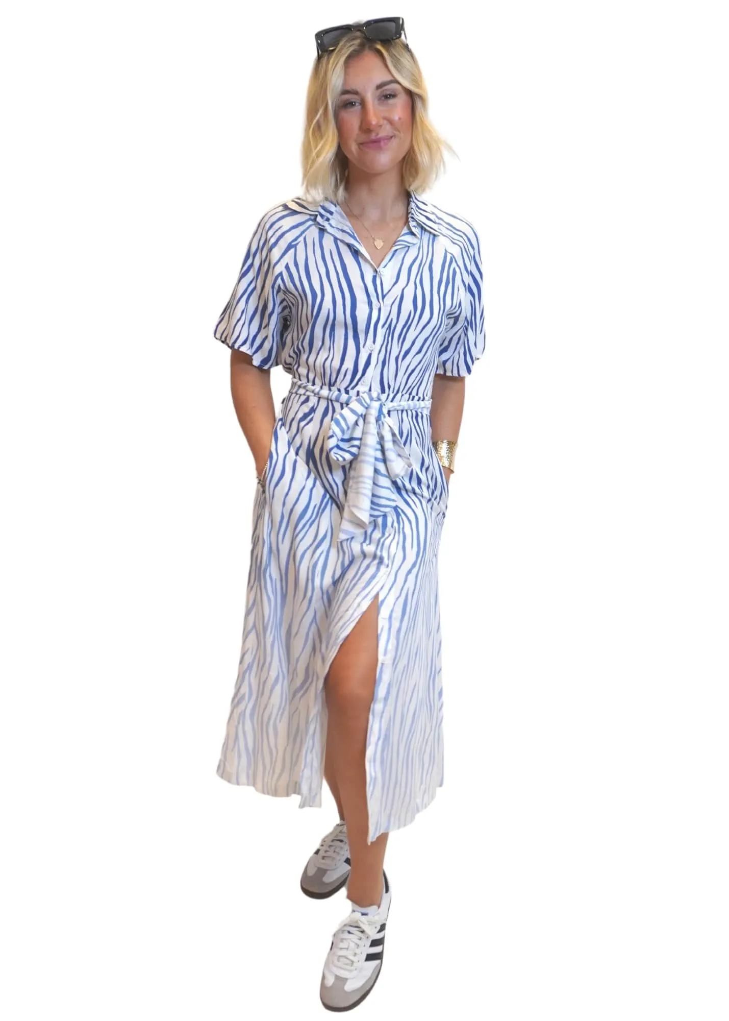 The Perfect Shirt Dress - Zebra Skies