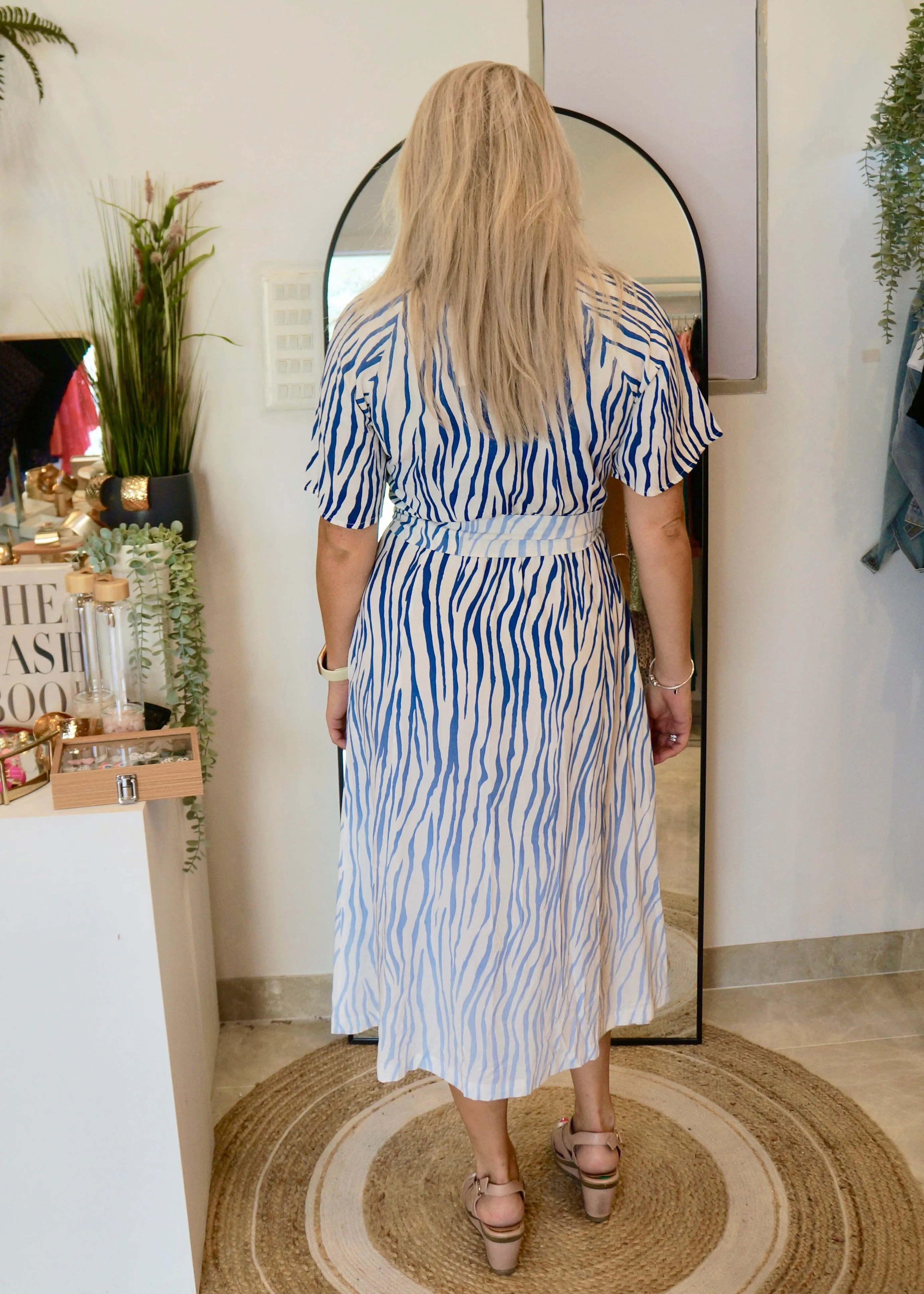 The Perfect Shirt Dress - Zebra Skies