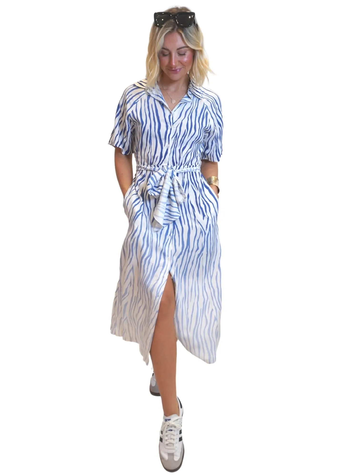 The Perfect Shirt Dress - Zebra Skies