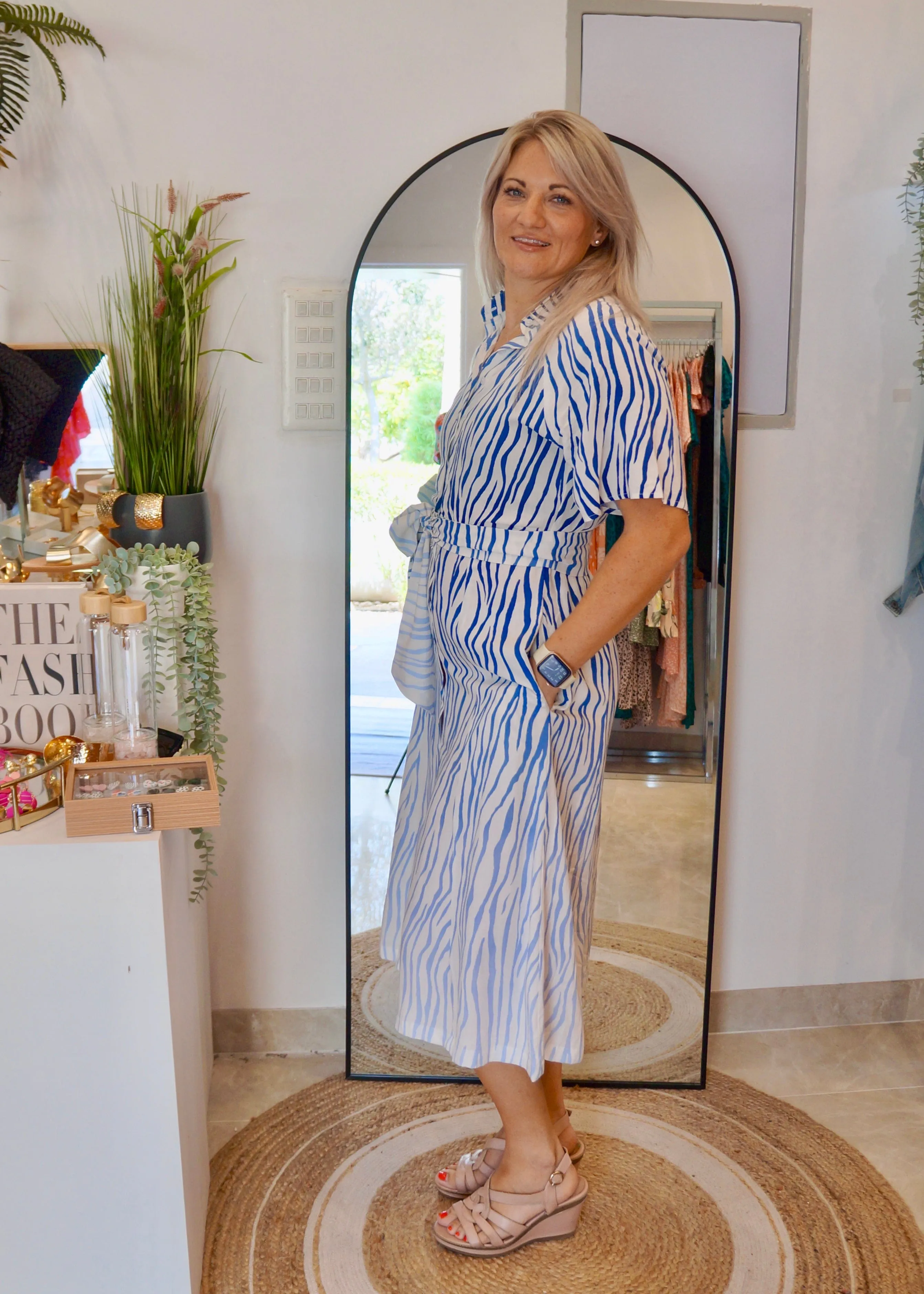 The Perfect Shirt Dress - Zebra Skies