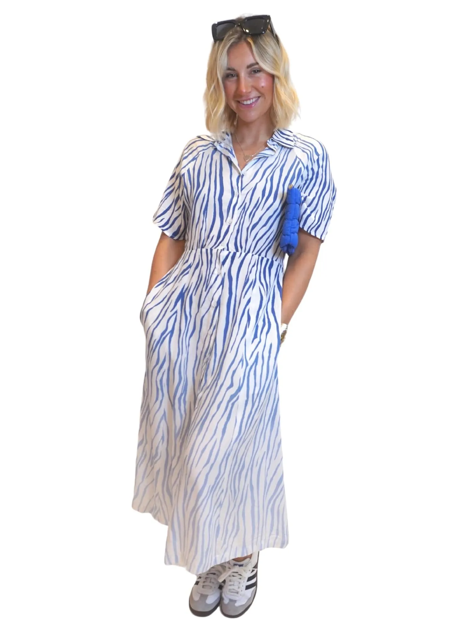 The Perfect Shirt Dress - Zebra Skies