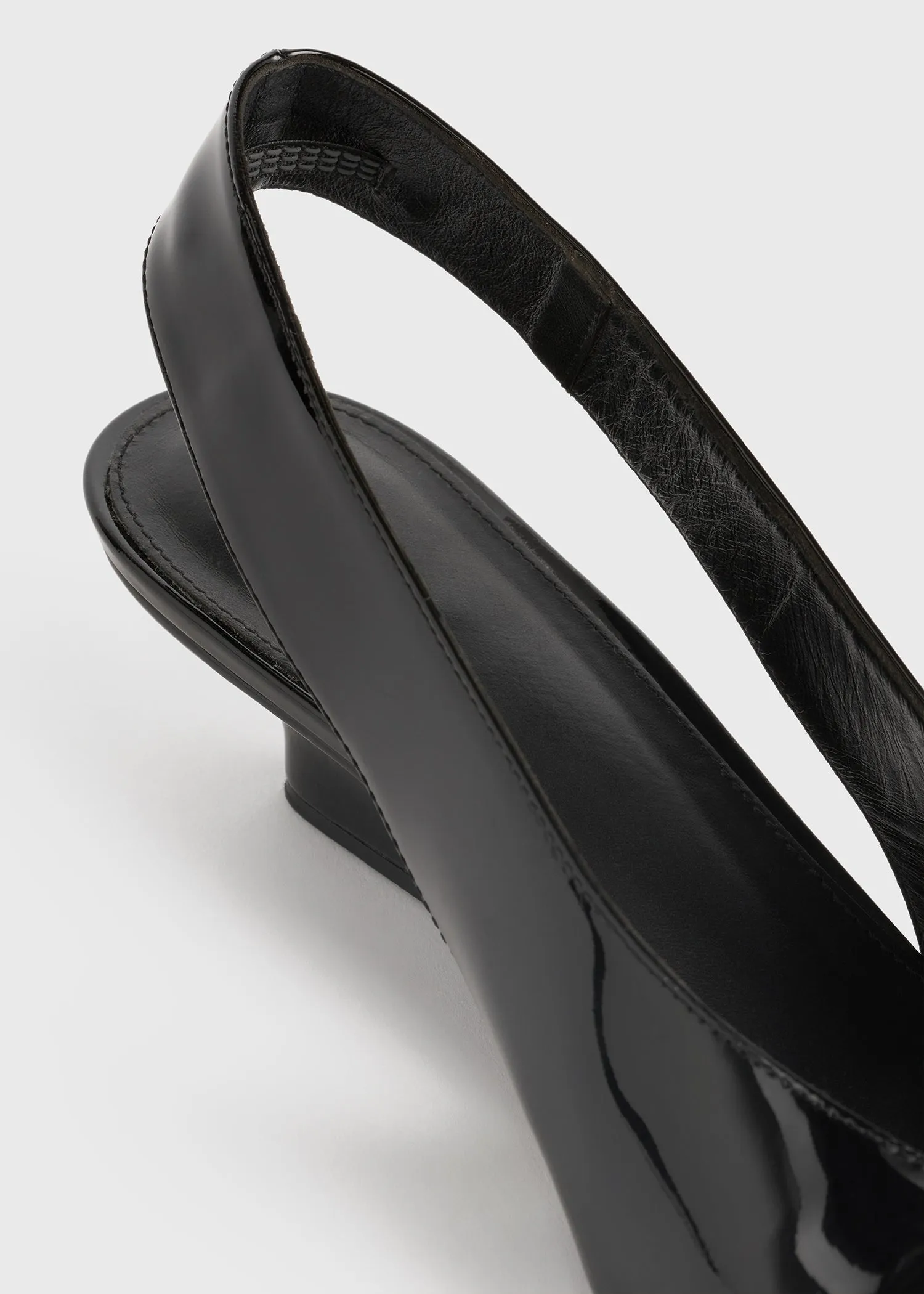 The Wedge-Heel Slingback black