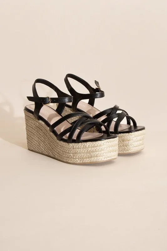 WEBSTER -  WEDGE SANDAL PLATFORM HEELS for women