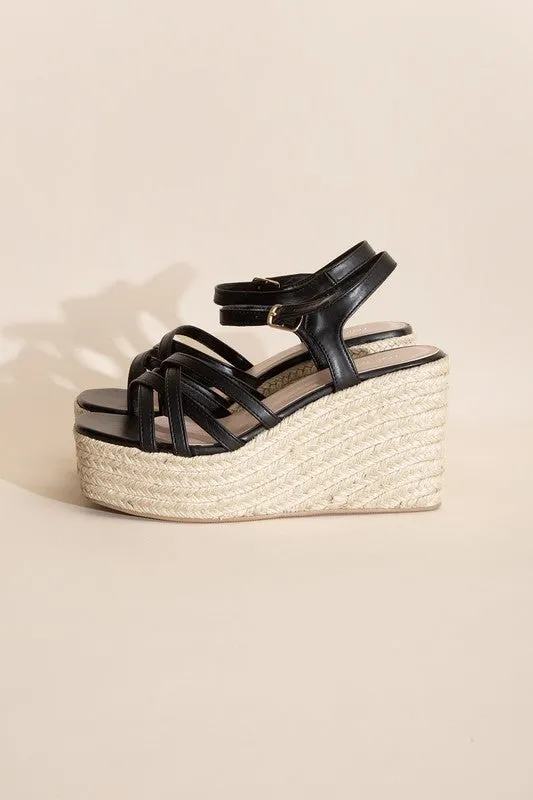 WEBSTER -  WEDGE SANDAL PLATFORM HEELS for women