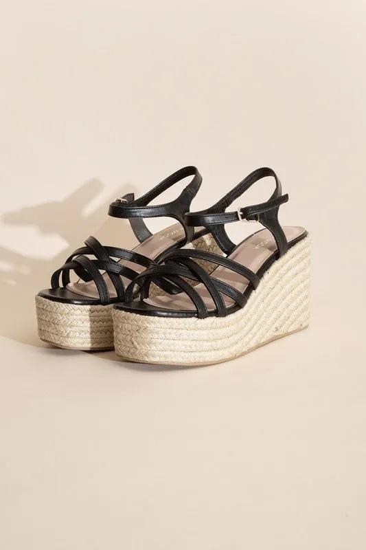 WEBSTER -  WEDGE SANDAL PLATFORM HEELS for women