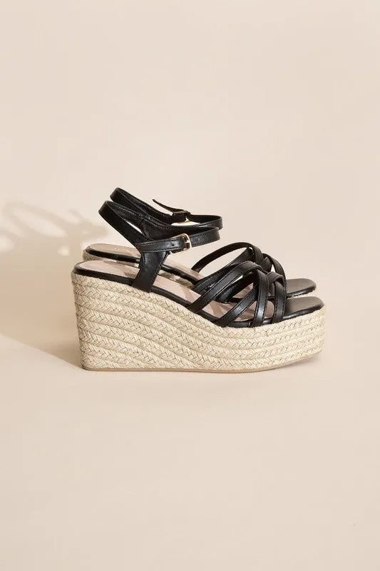 WEBSTER -  WEDGE SANDAL PLATFORM HEELS for women