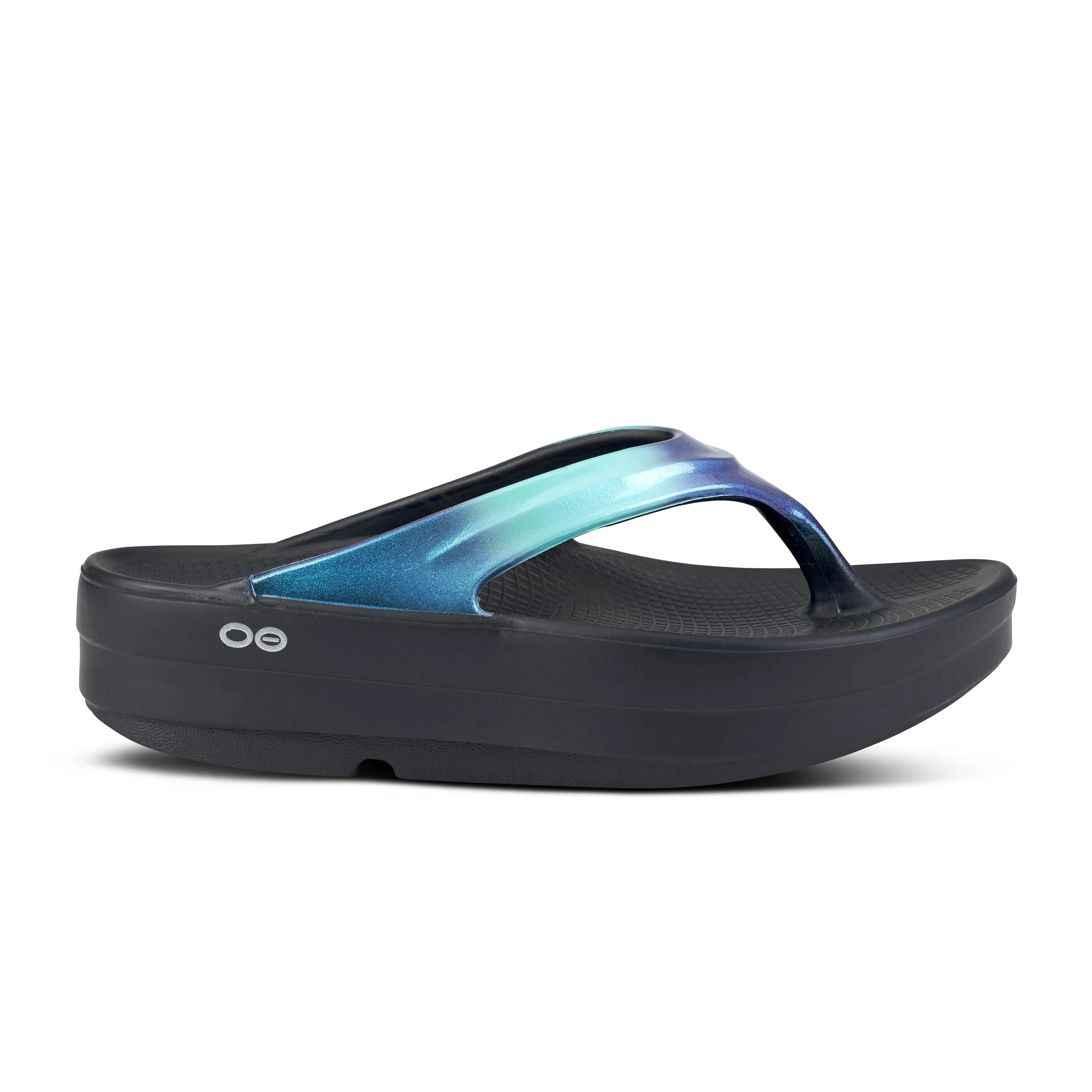 Women's Oofos OOmega OOlala Luxe Color: Atlantis