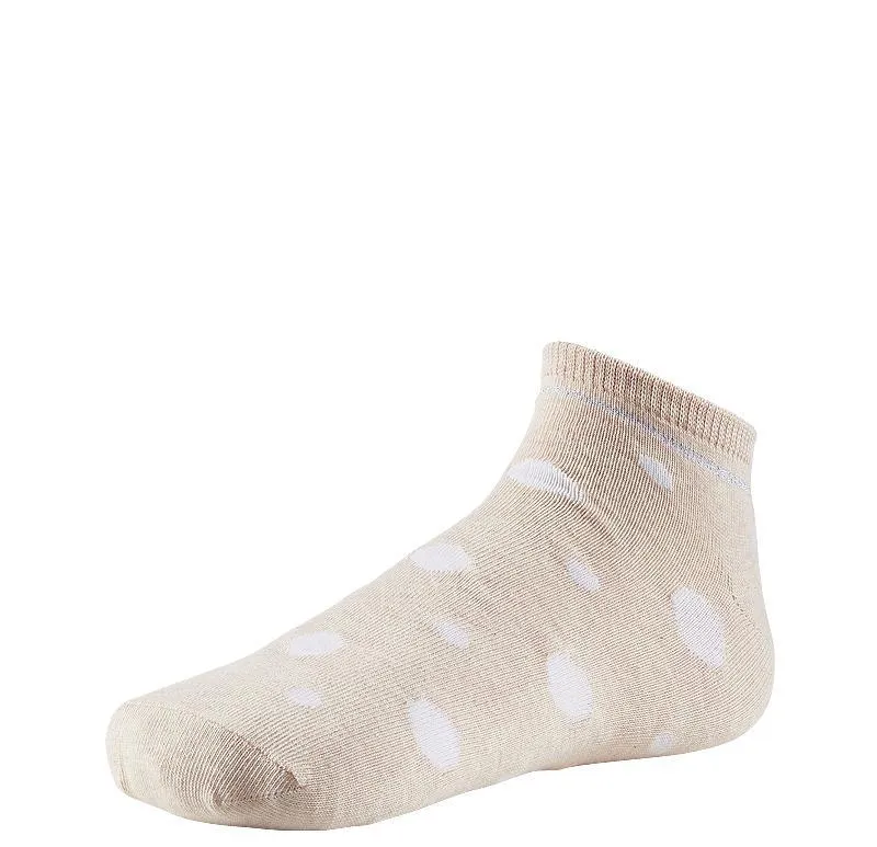 Ysabel Mora Stripe and Polka Dot Low Cut Cotton Socks 2 Pair Pack