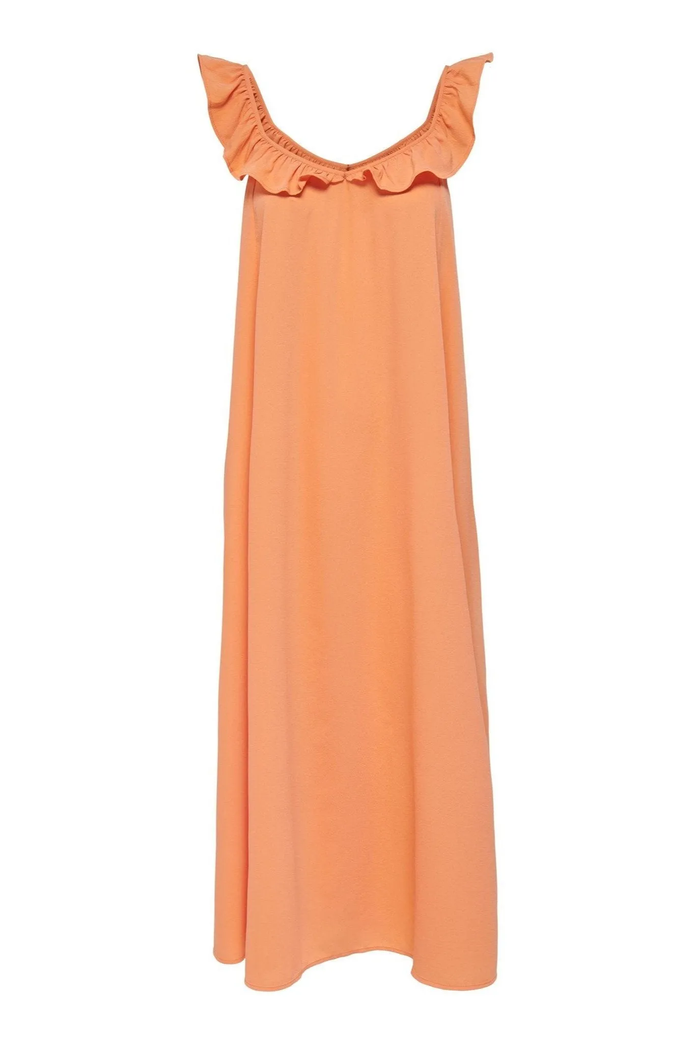 Zora Midi Dress - Sun Orange